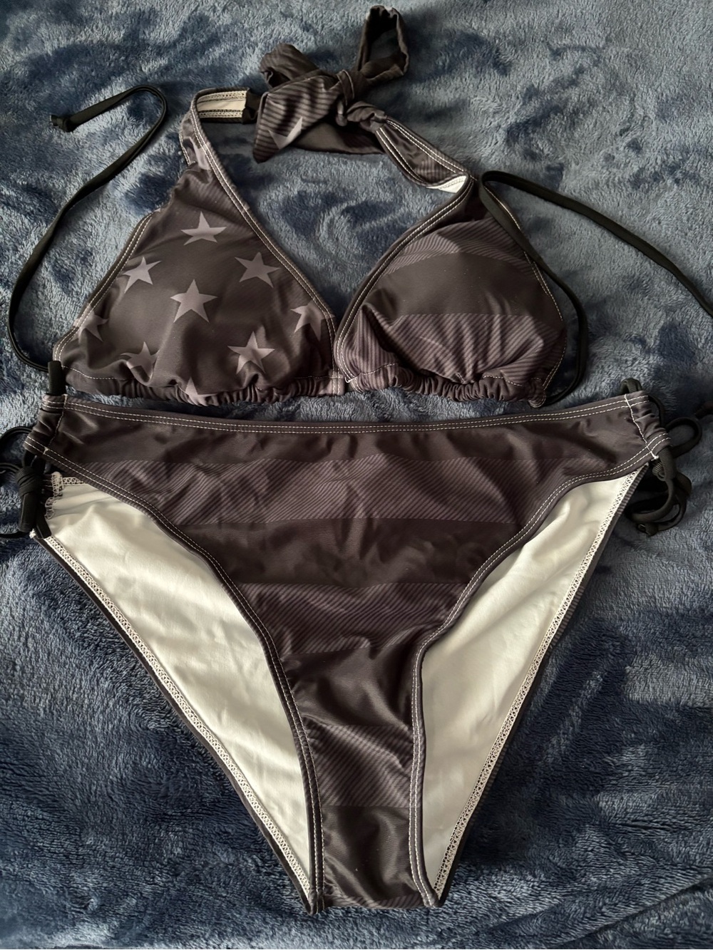 Women’s 4th of July star spangled bikini size large NWOT
